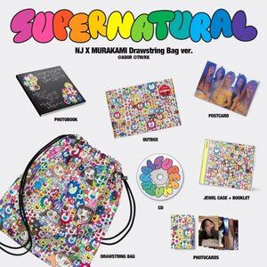 🌸 NewJeans – ‘Supernatural’ NJ x Murakami (Postcard ver.) – Target Exclusive CD